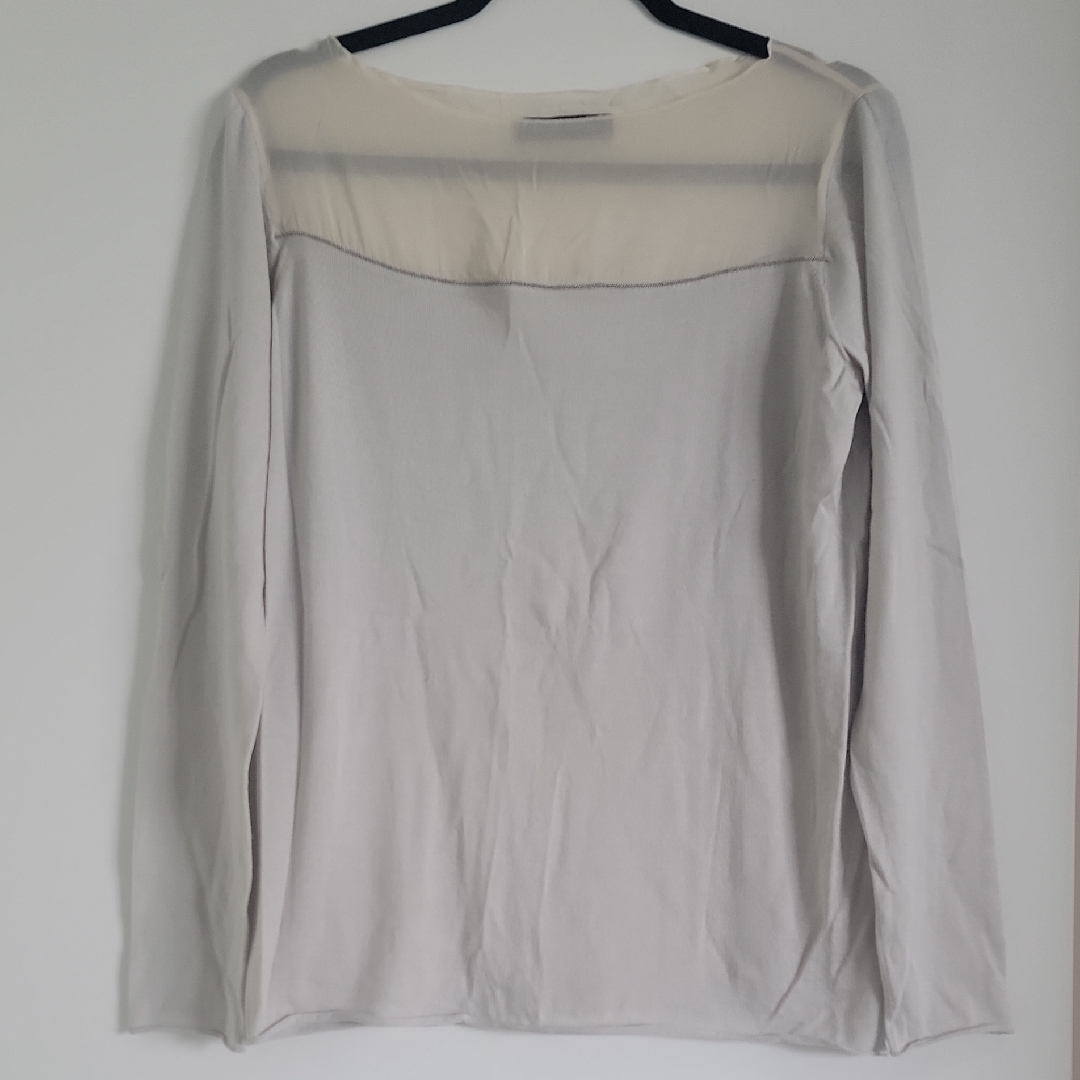 Fabiana Filippi Elegant Cream Long Sleeve Women's Top. S